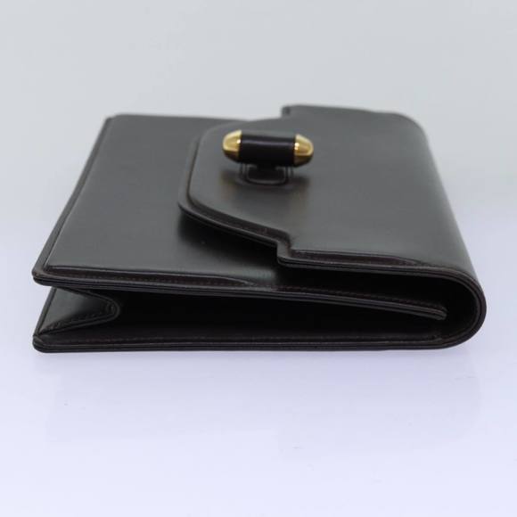 GUCCI Clutch Bag Leather Brown Auth 74596 - Picture 4 of 16